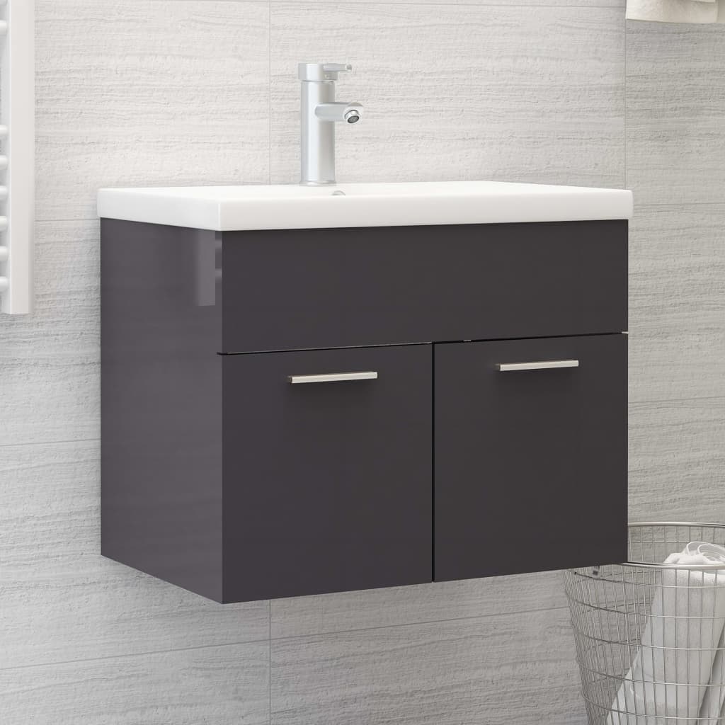 Sink Cabinet With Built-In Basin Engineered Wood