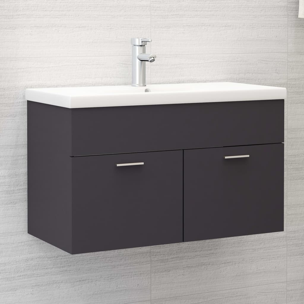 Sink Cabinet With Built-In Basin Engineered Wood