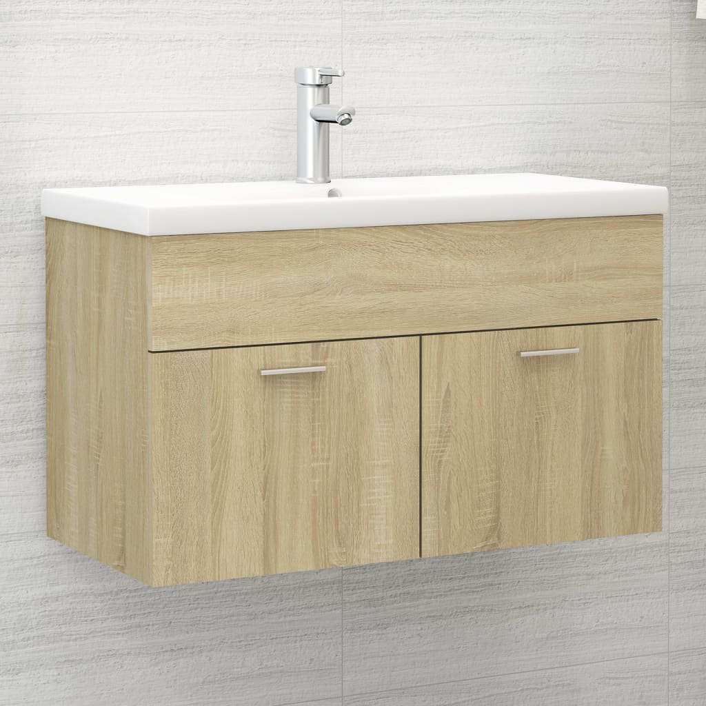 Sink Cabinet With Built-In Basin Engineered Wood