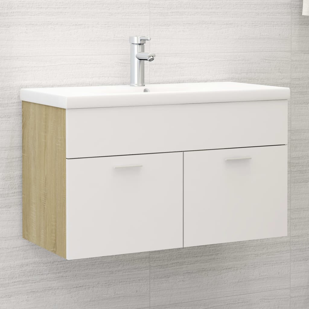 Sink Cabinet With Built-In Basin Engineered Wood