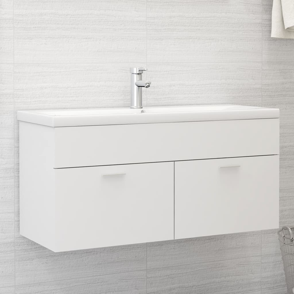 Sink Cabinet With Built-In Basin Engineered Wood