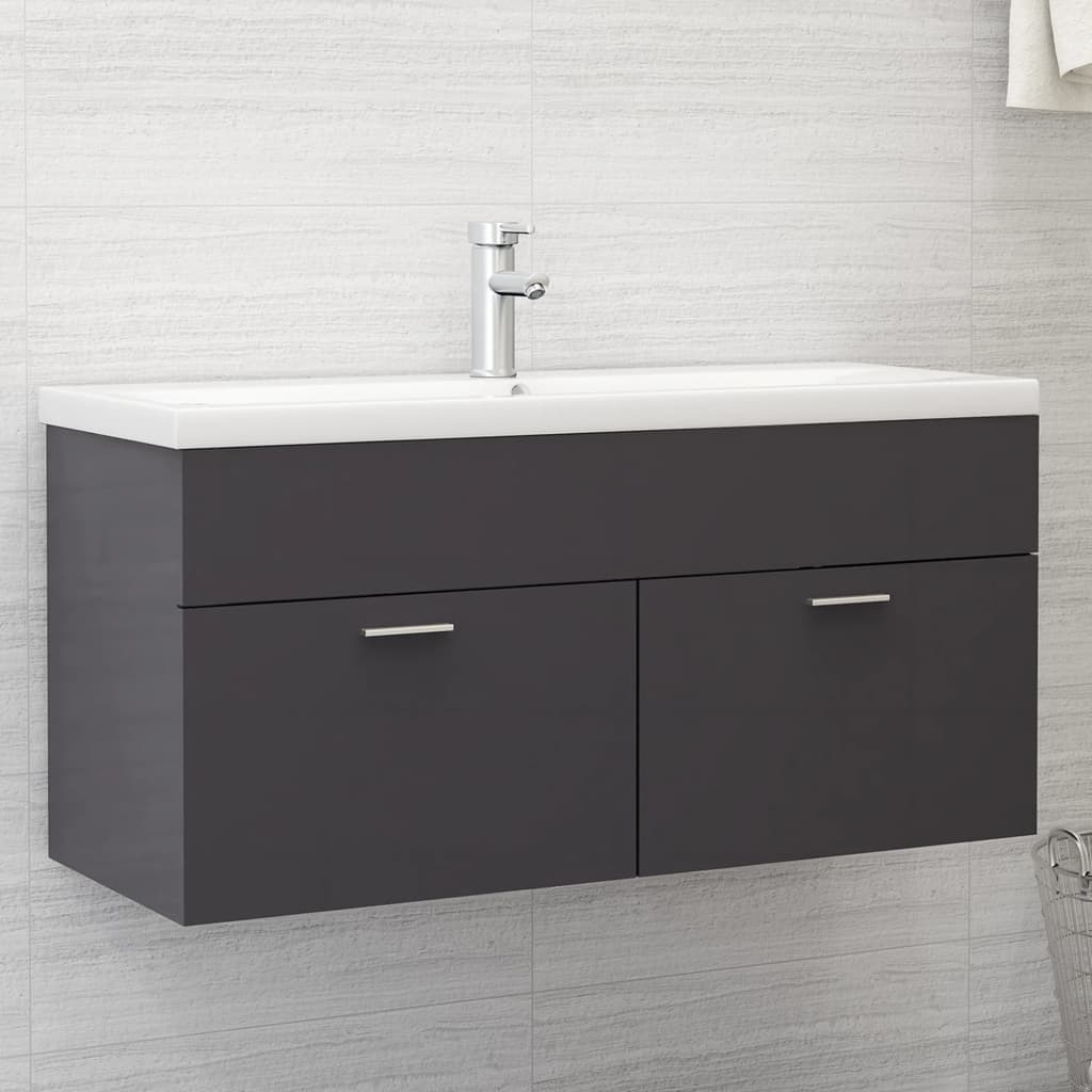 Sink Cabinet With Built-In Basin Engineered Wood