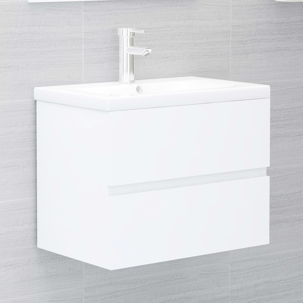 Sink Cabinet With Built-In Basin And Faucet