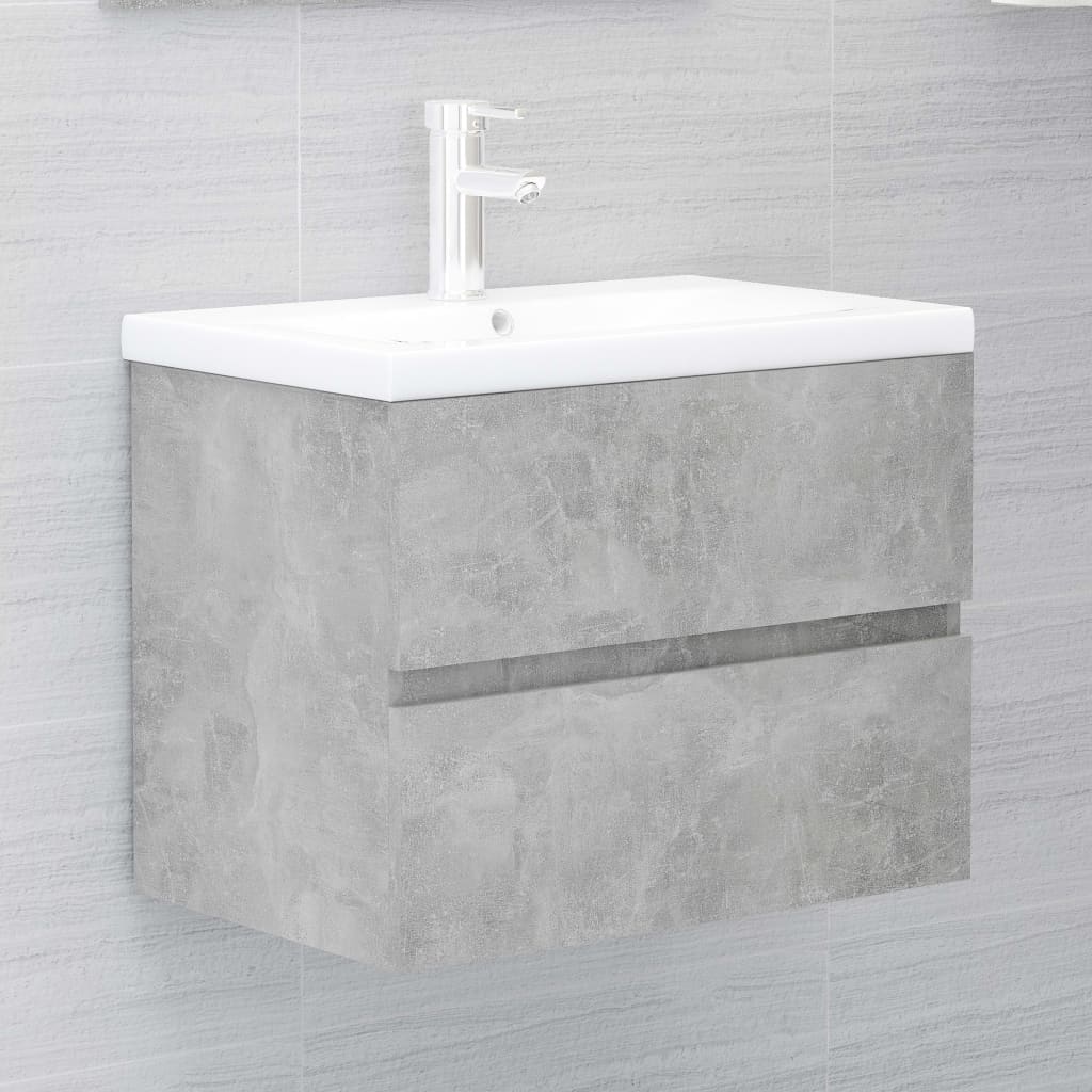 Sink Cabinet With Built-In Basin And Faucet
