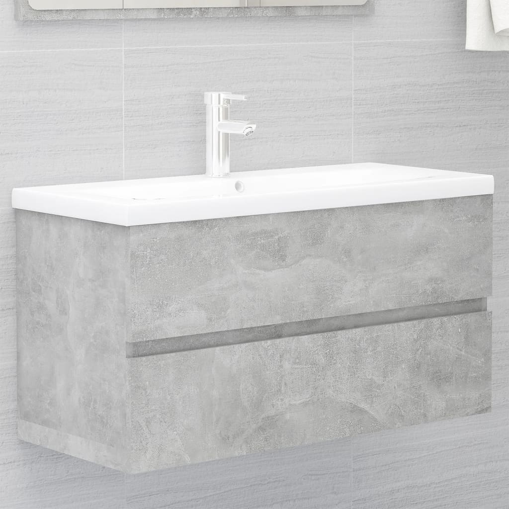 Sink Cabinet With Built-In Basin And Faucet