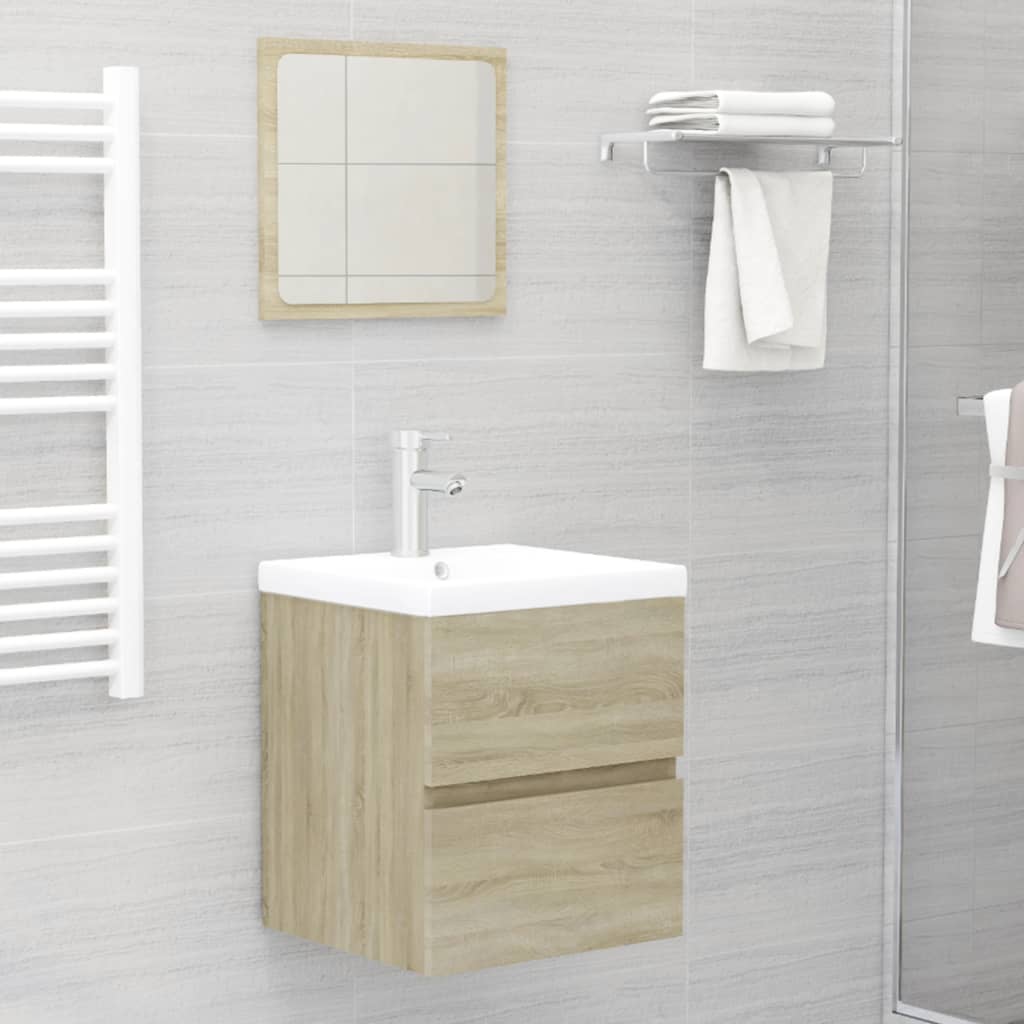 Bathroom Furniture Set Engineered Wood