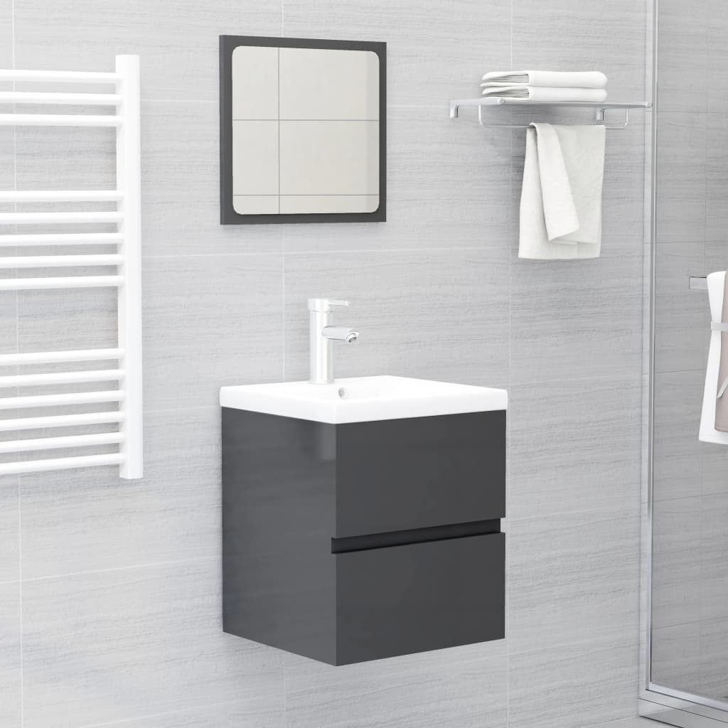 Bathroom Furniture Set Engineered Wood