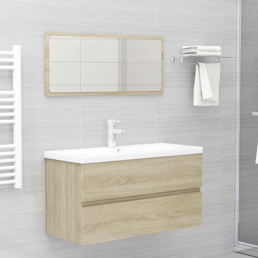 Bathroom Furniture Set Engineered Wood