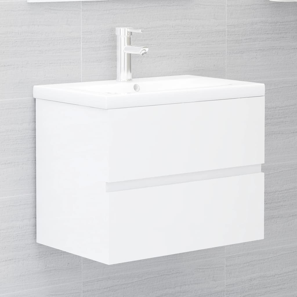 Sink Cabinet With Built-In Basin And Faucet