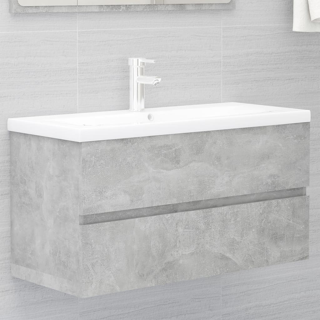 Sink Cabinet With Built-In Basin And Faucet