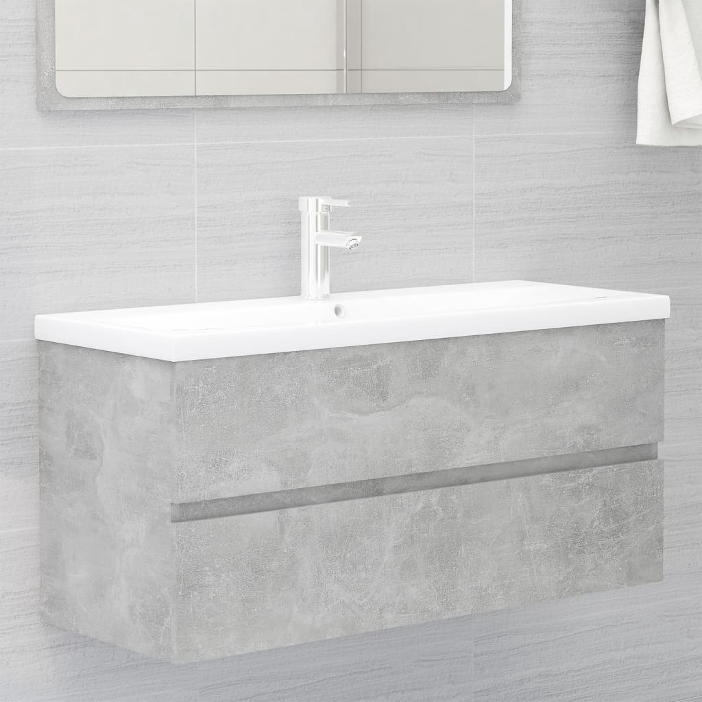 Sink Cabinet With Built-In Basin And Faucet