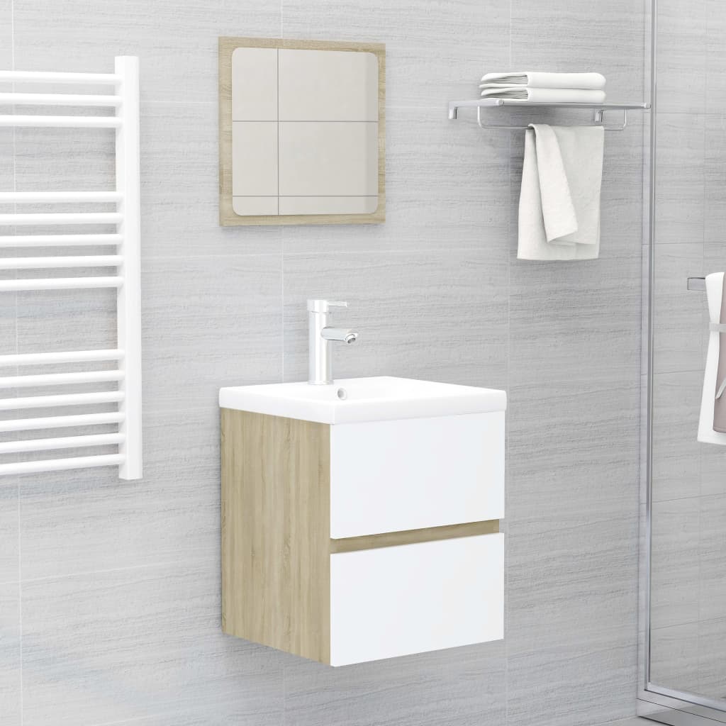 Bathroom Furniture Set Engineered Wood