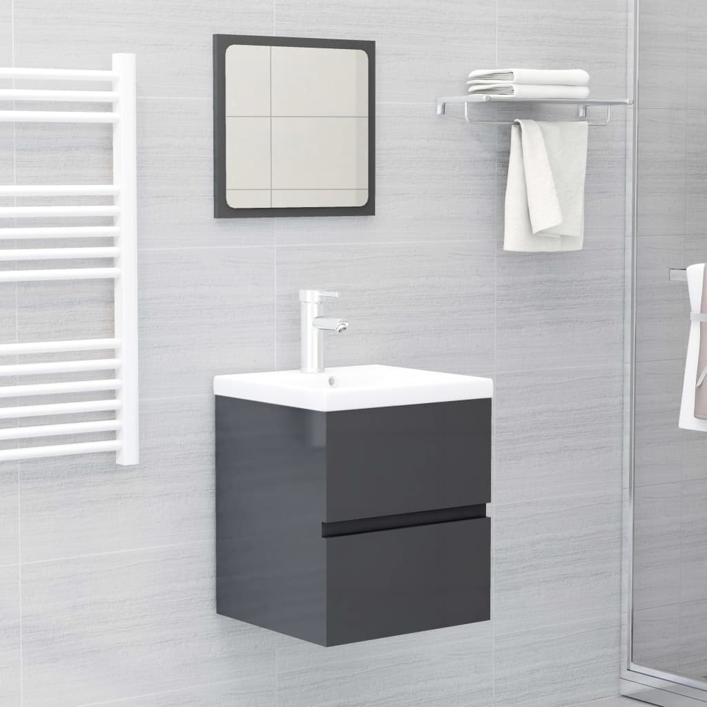 Bathroom Furniture Set Engineered Wood