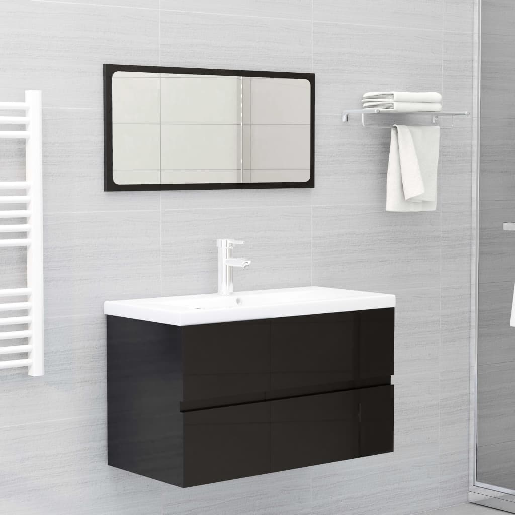 Bathroom Furniture Set Engineered Wood