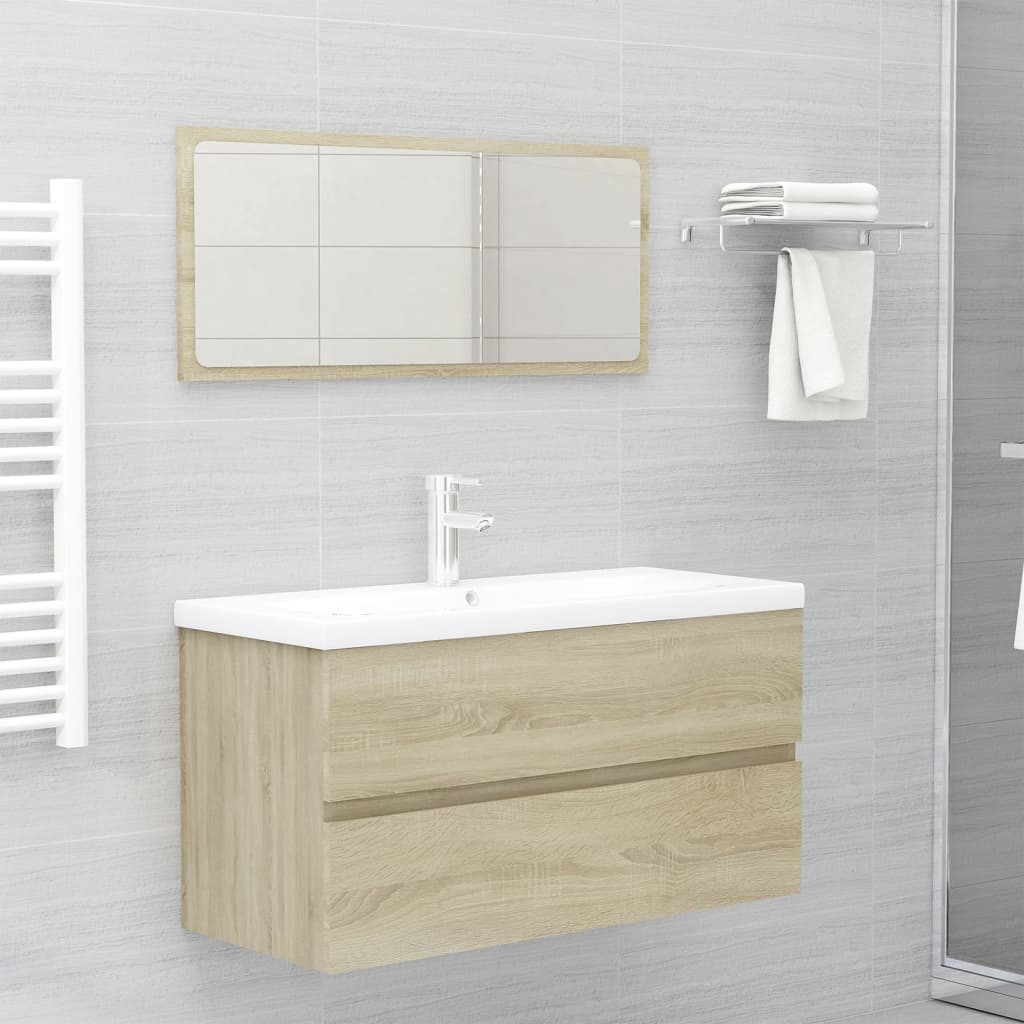 Bathroom Furniture Set Engineered Wood