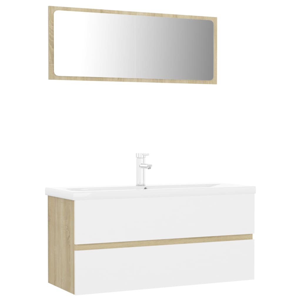 Bathroom Furniture Set Engineered Wood
