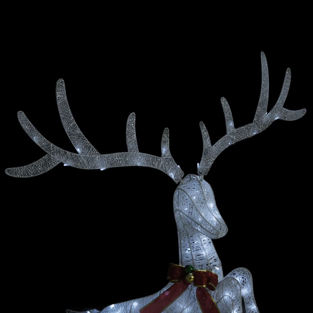 Flying Reindeer Christmas Decoration 120 Leds Cold