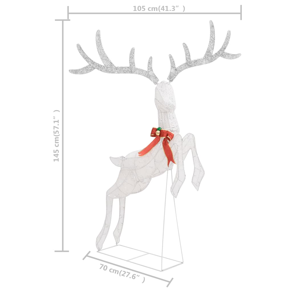 Flying Reindeer Christmas Decoration 120 Leds Cold