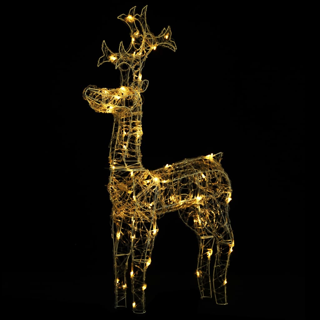 Reindeer Christmas Decoration 90 Leds Acrylic