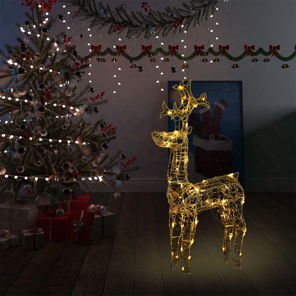 Reindeer Christmas Decoration 90 Leds Acrylic