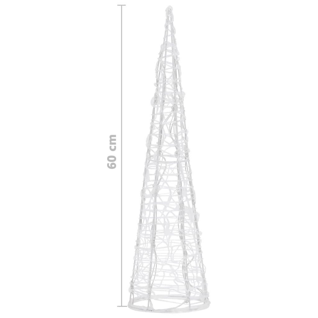 Acrylic Decorative Pyramid Led Light Cone