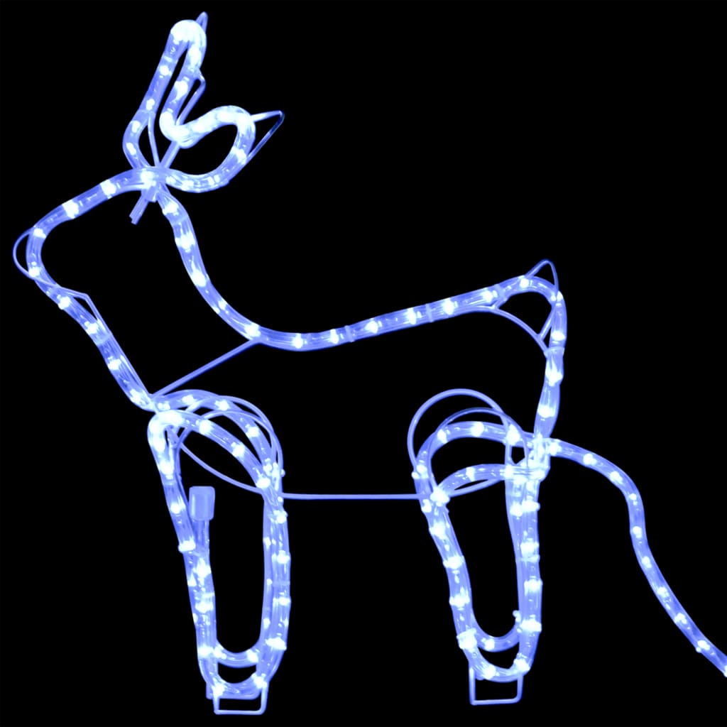 Reindeer And Sleigh Christmas Decoration Outdoor 576 Leds
