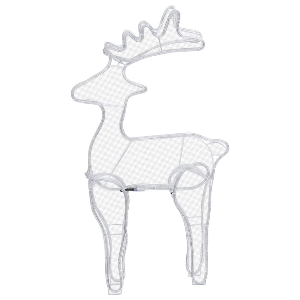 Reindeer Christmas Decoration With Mesh 306 Leds 60X24X89Cm
