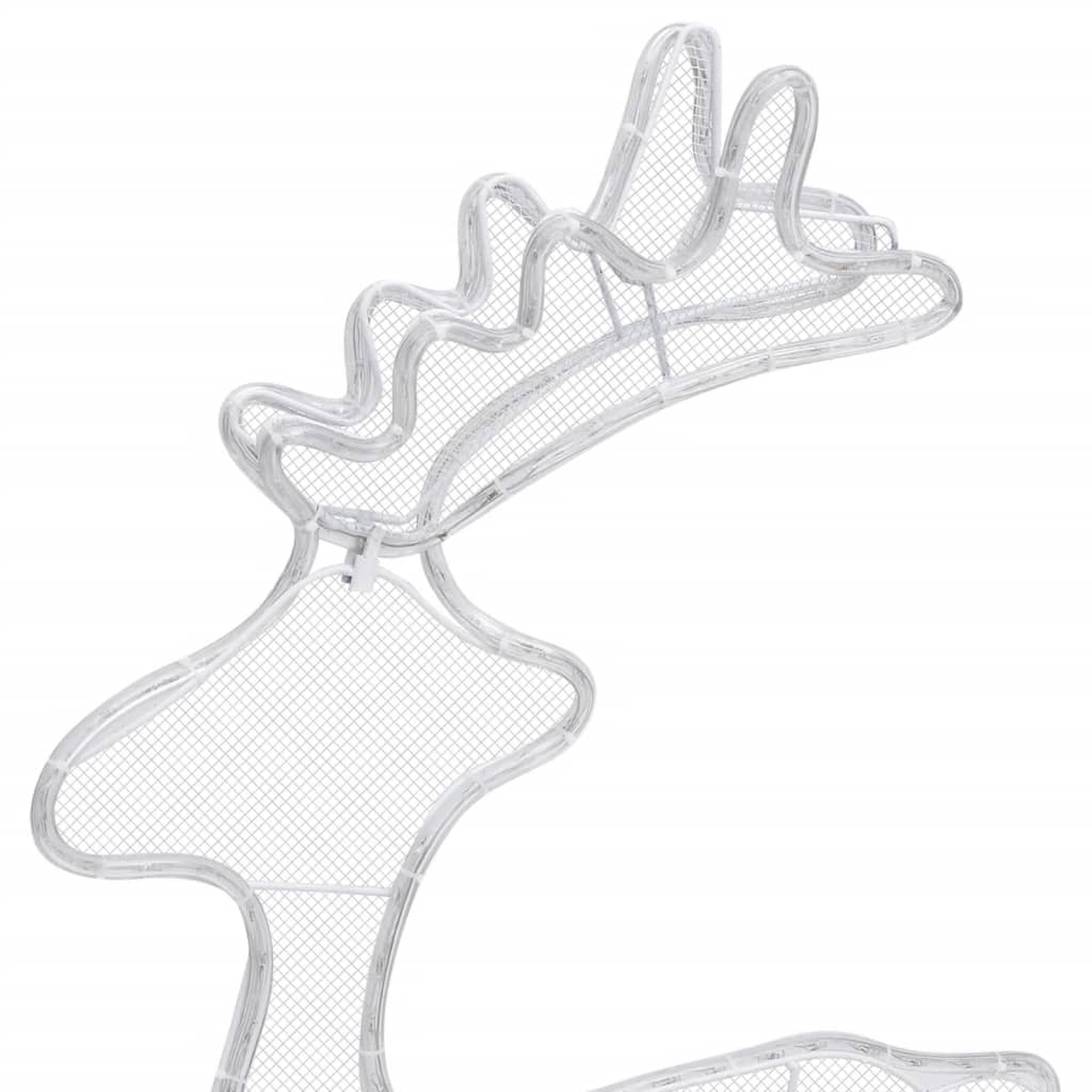 Reindeer Christmas Decoration With Mesh 306 Leds 60X24X89Cm