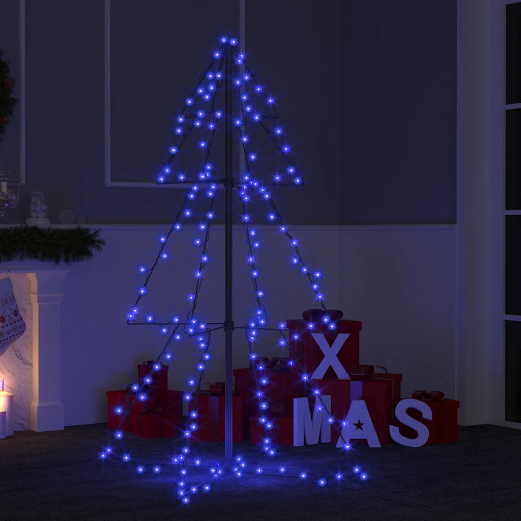 Christmas Cone Tree 200 Leds Indoor And Outdoor 98X150 Cm