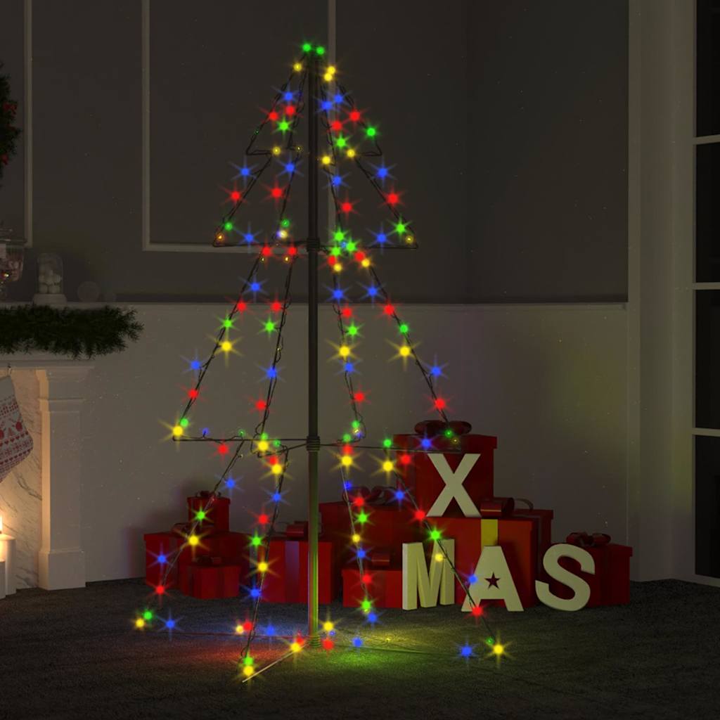 Christmas Cone Tree 200 Leds Indoor And Outdoor 98X150 Cm