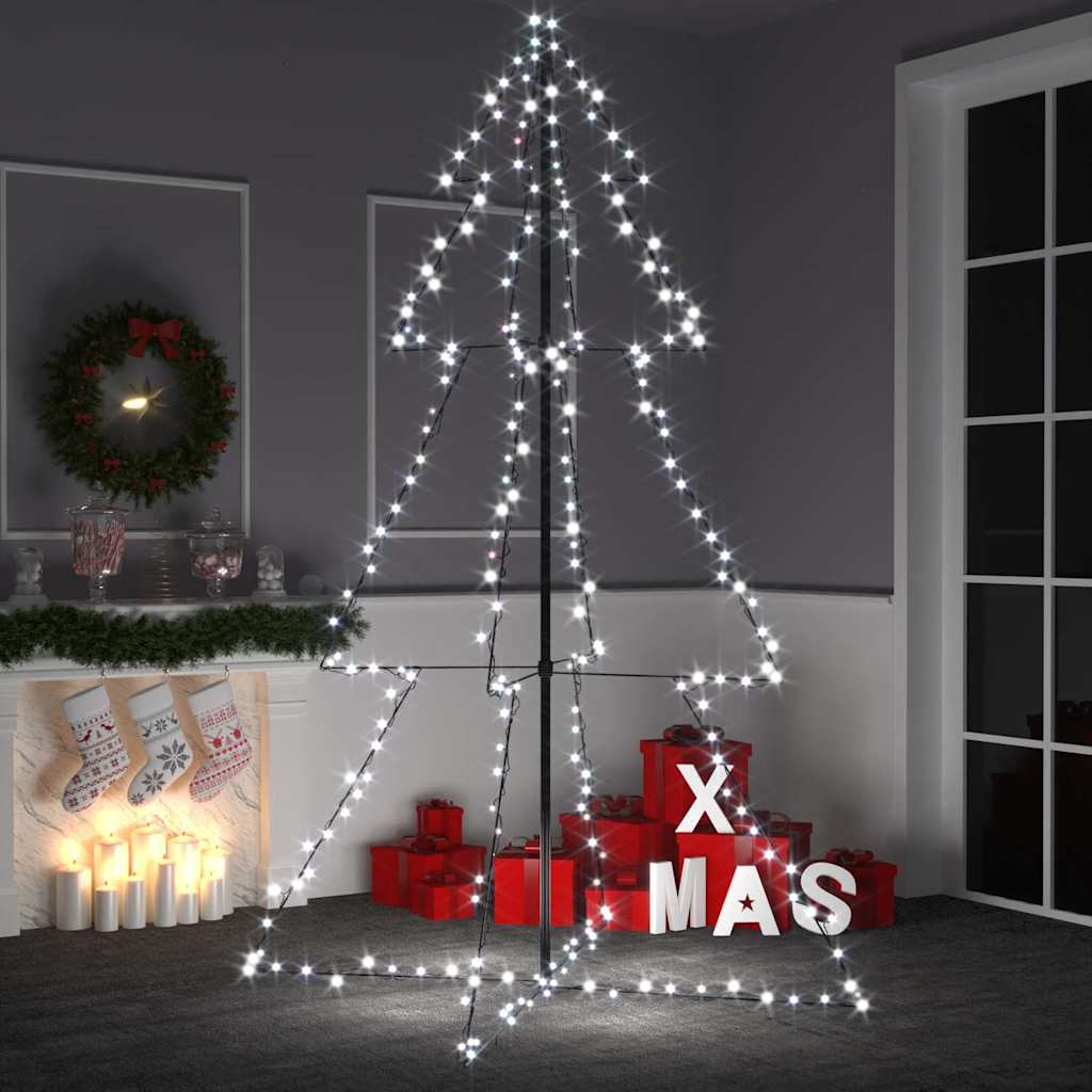 Christmas Cone Tree 200 Leds Indoor And Outdoor 98X150 Cm