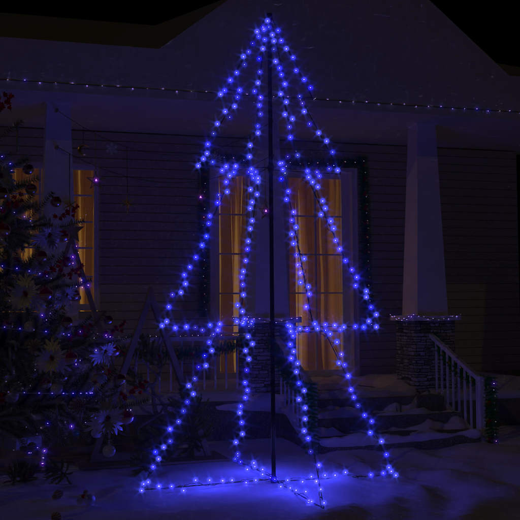 Christmas Cone Tree 200 Leds Indoor And Outdoor 98X150 Cm