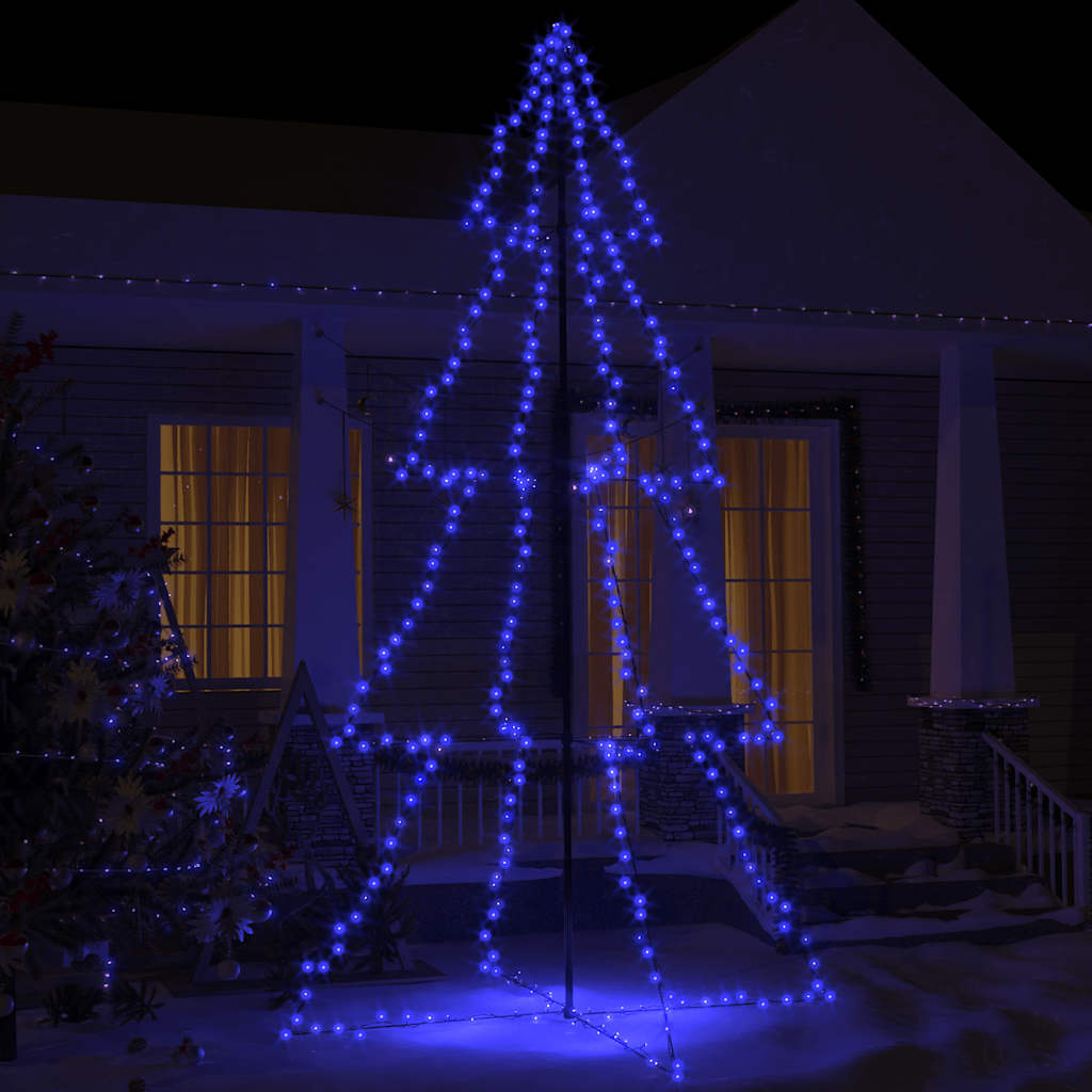 Christmas Cone Tree 200 Leds Indoor And Outdoor 98X150 Cm