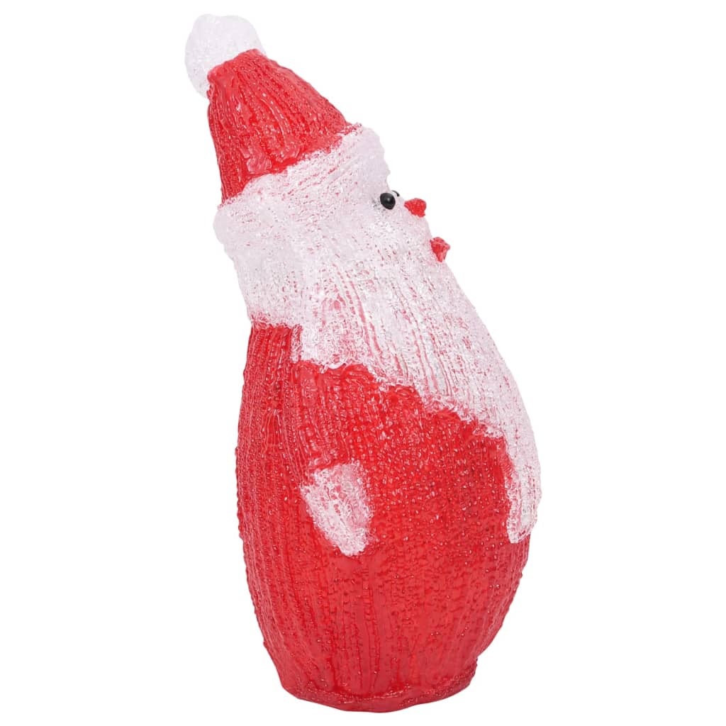 Led Christmas Acrylic Santa Figure Indoor And Outdoor 28Cm