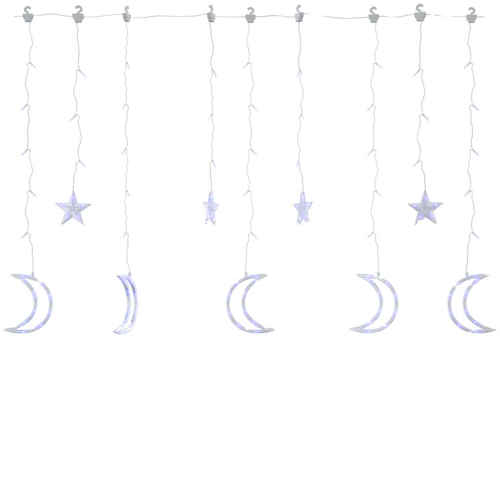 Star And Moon Fairy Lights Remote Control