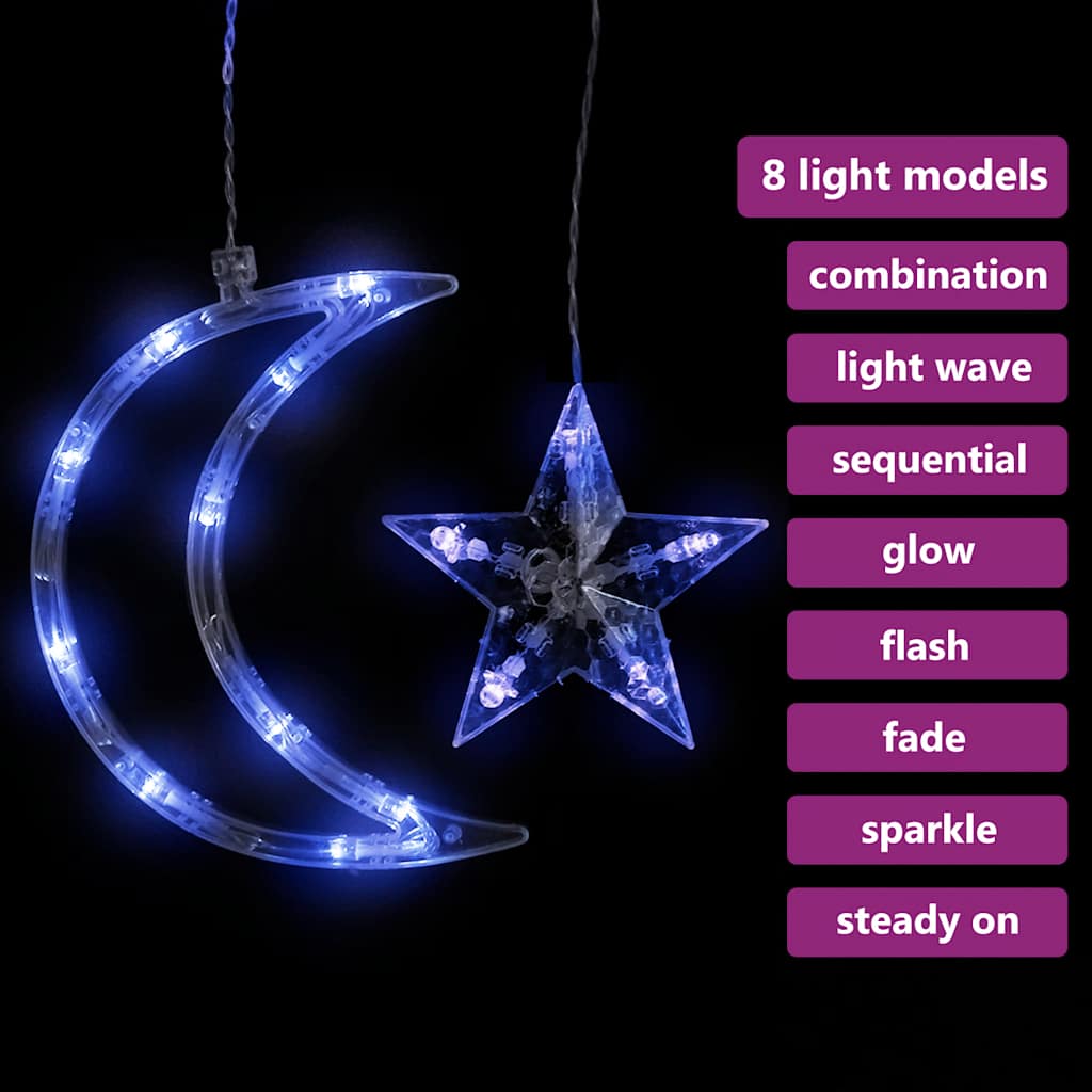 Star And Moon Fairy Lights Remote Control