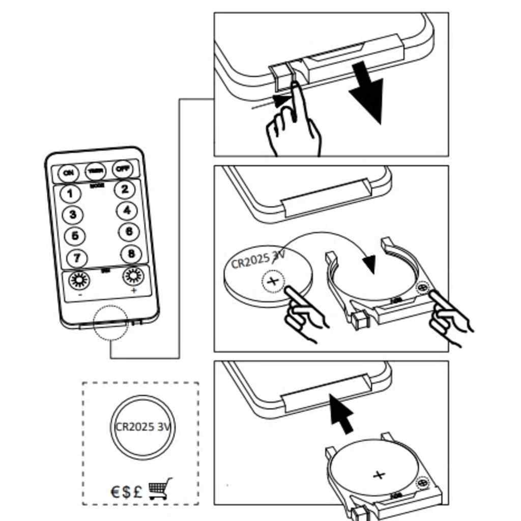 Star And Moon Fairy Lights Remote Control