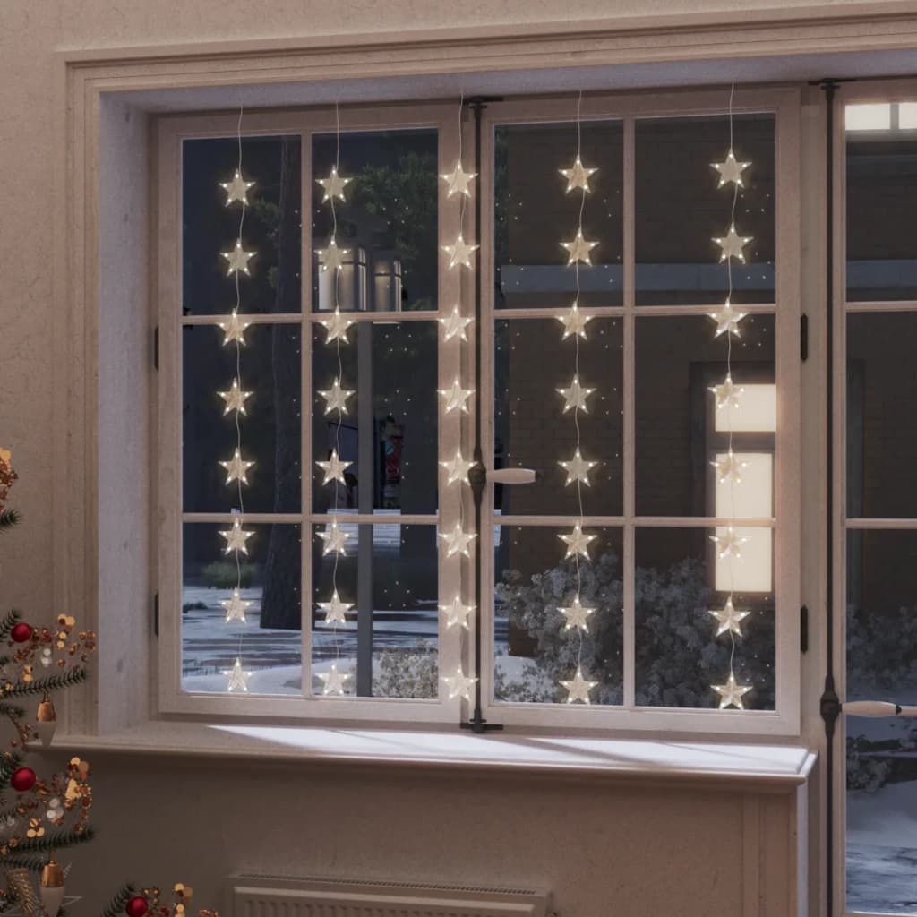 Led Star Curtain Fairy Lights 200 Led 8 Function