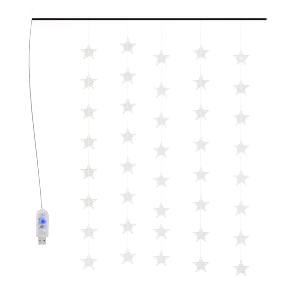 Led Star Curtain Fairy Lights 200 Led 8 Function