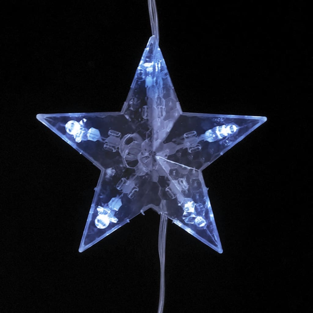 Led Star Curtain Fairy Lights 200 Led 8 Function
