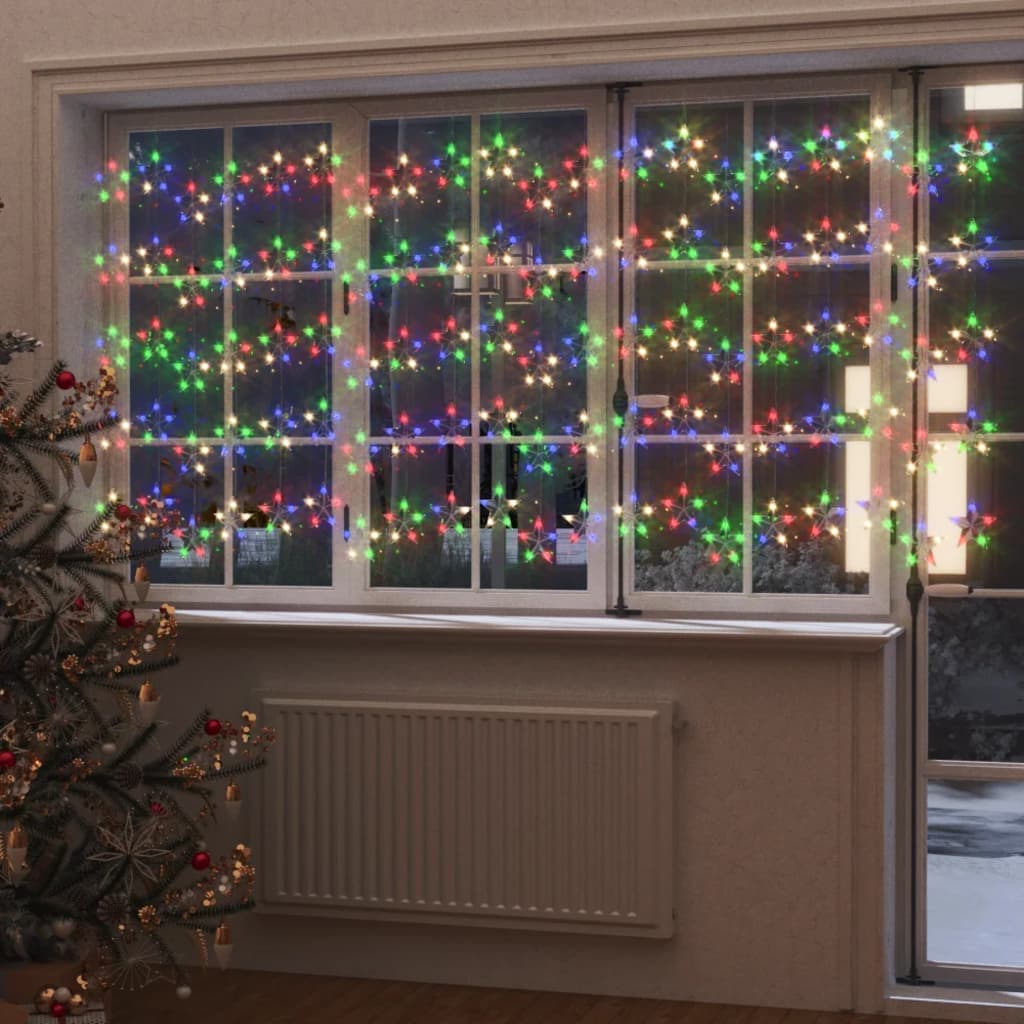 Led Star Curtain Fairy Lights 200 Led 8 Function
