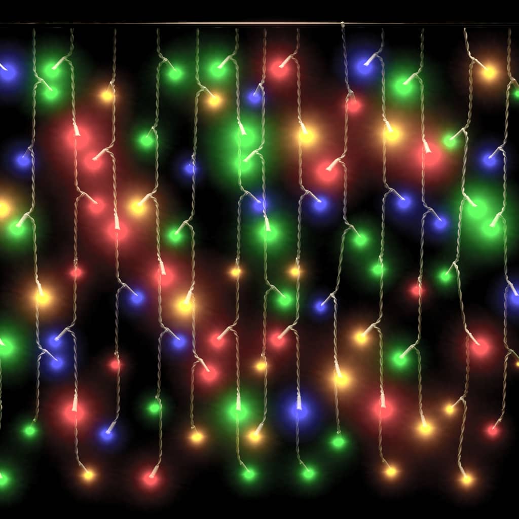 Led Curtain Icicle Lights 10M 400 Led 8 Function