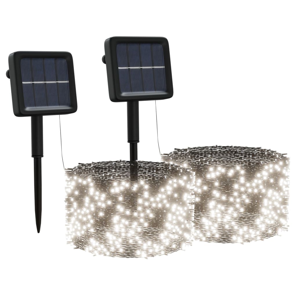 Solar Fairy Lights 2 Pcs 2X200 Led Indoor Outdoor
