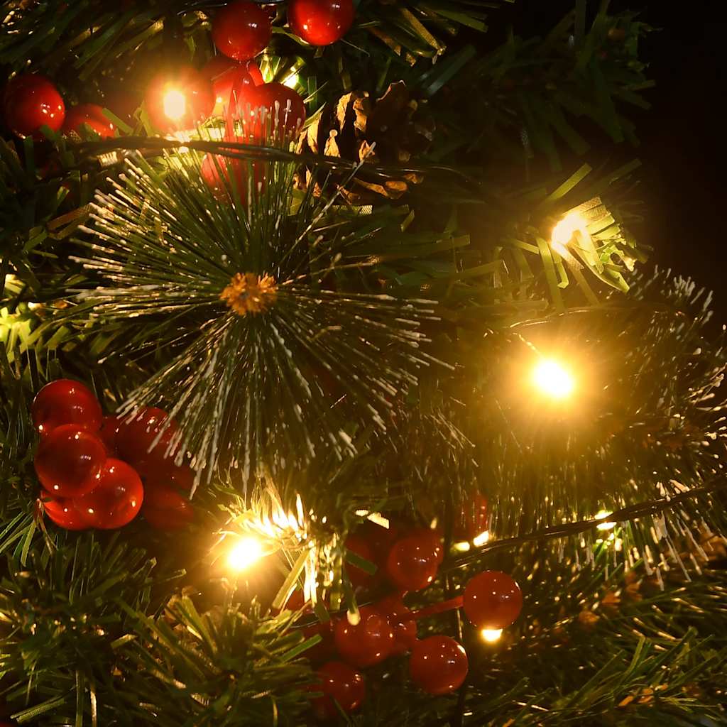 Artificial Pathway Pre-Lit Christmas Tree 2 Pcs Pvc