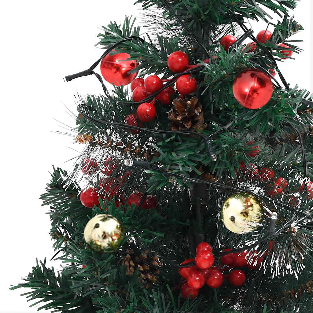 Artificial Pathway Pre-Lit Christmas Tree 2 Pcs Pvc