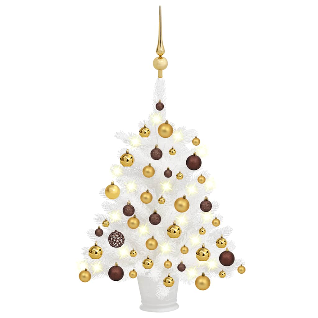 Artificial Pre-Lit Christmas Tree With Ball Set 180 Cm