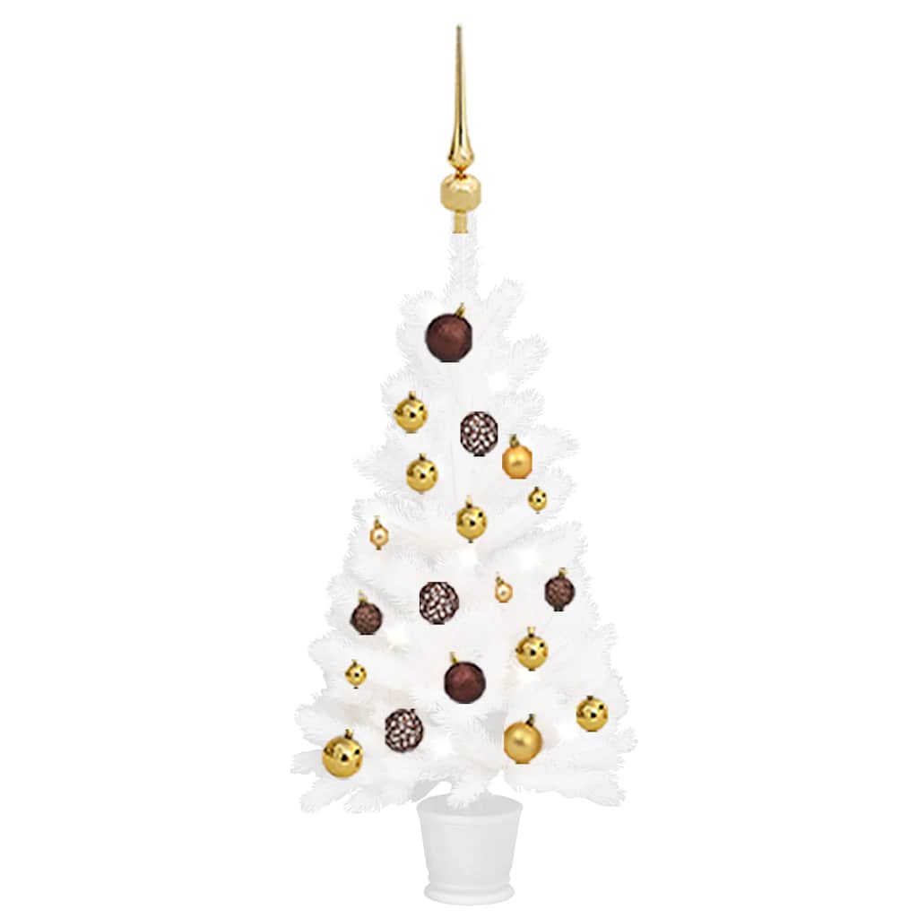 Artificial Pre-Lit Christmas Tree With Ball Set 180 Cm