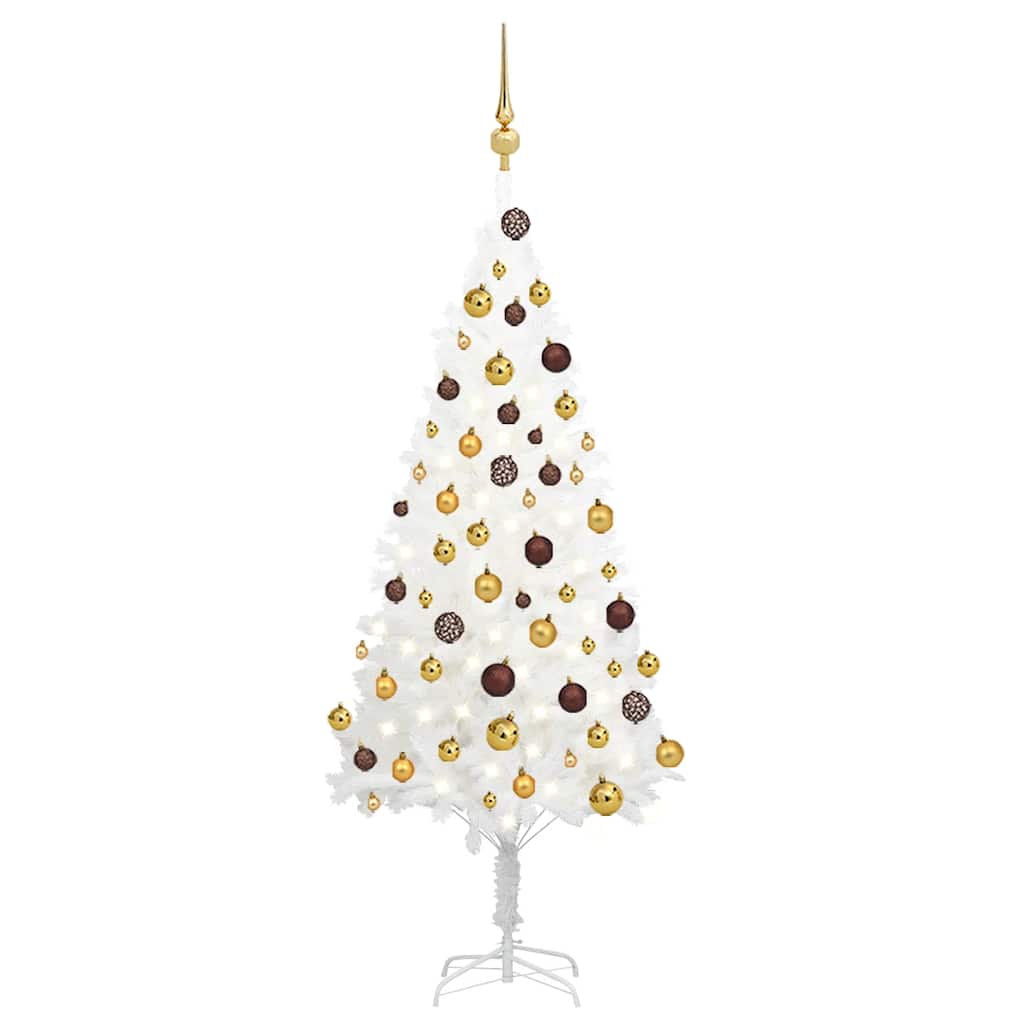 Artificial Pre-Lit Christmas Tree With Ball Set 180 Cm