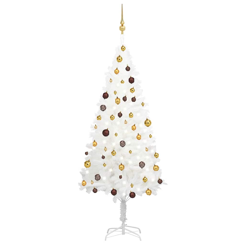 Artificial Pre-Lit Christmas Tree With Ball Set 180 Cm