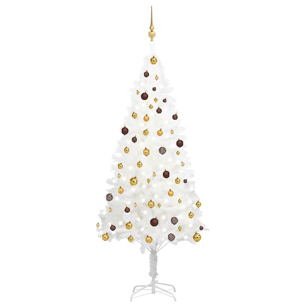 Artificial Pre-Lit Christmas Tree With Ball Set 180 Cm